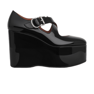 Alaïa Wmns Criss Cross Wedge 'Patent Black'