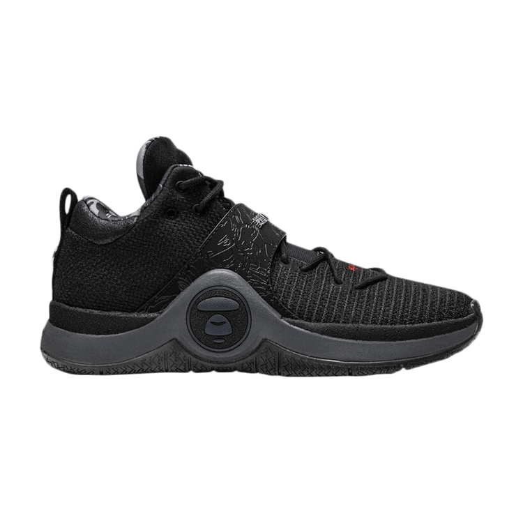 AAPE x Li-Ning Way Of Wade 6 Retro 'Black Grey' ABAT131 10