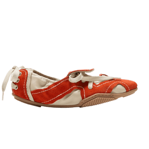 Acne Studios Wmns Lace-Up Shoe 'Off White Orange'
