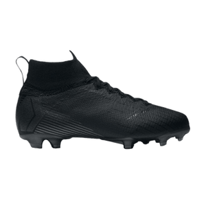 Nike Mercurial Superfly 6 Elite FG GS 'Triple Black'