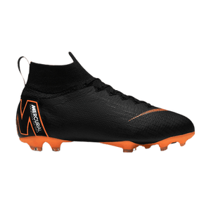 Nike Mercurial Superfly 6 Elite FG GS 'Black Total Orange'