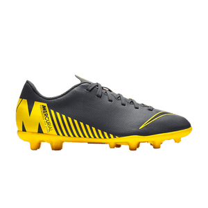 Nike Mercurial Vapor 12 Club FG MG GS 'Grey Opti Yellow'
