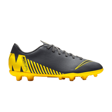 Nike Mercurial Vapor 12 Club FG MG GS 'Grey Opti Yellow'