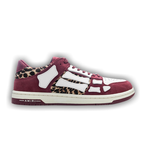 Amiri Skel Top Low 'Burgundy Leopard'