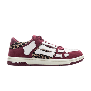 Amiri Skel Top Low 'Burgundy Leopard'
