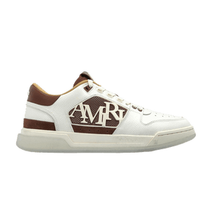 Amiri Pebbled Classic Low 'White Brown'