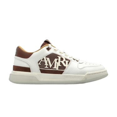 Amiri Pebbled Classic Low 'White Brown'