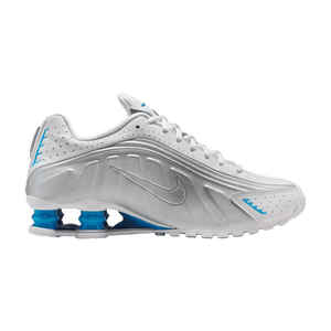 Nike Wmns Shox R4 'White Metallic Silver Blue Hero'