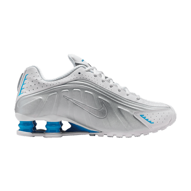 Nike Wmns Shox R4 'White Metallic Silver Blue Hero'