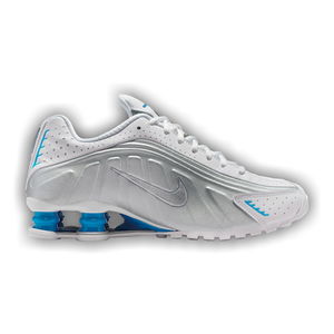 Nike Wmns Shox R4 'White Metallic Silver Blue Hero'