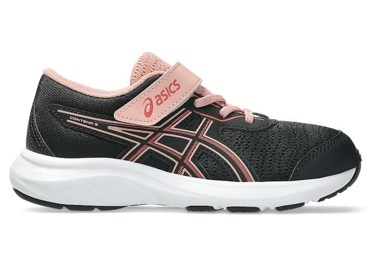 ASICS Contend 9 Black Dark Pink Clay (PS) 1014A338-008