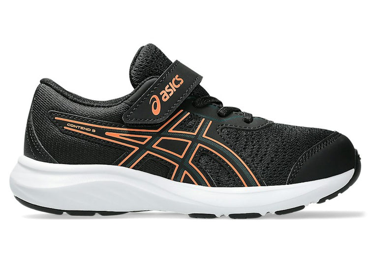 ASICS Contend 9 Black Saxon Green (PS) 1014A338-005