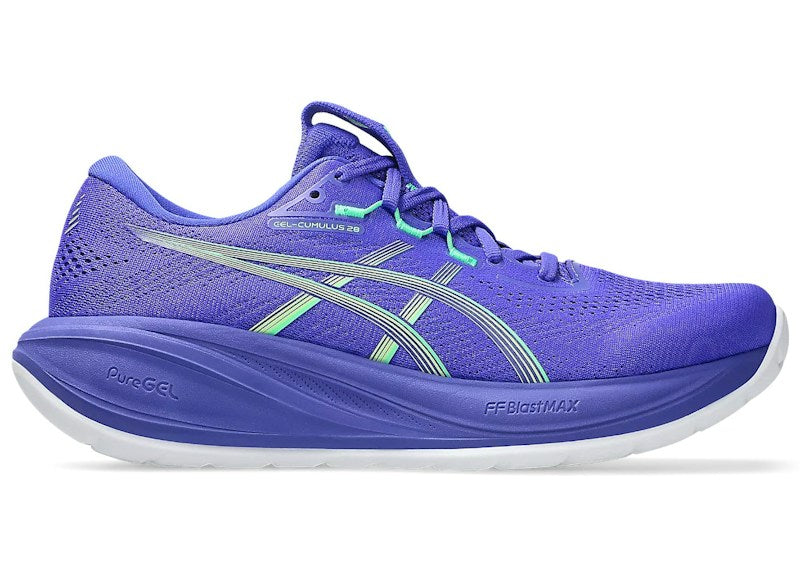 ASICS Gel-Cumulus 28 Cobalt Burst Illuminate Green 1011C143-401