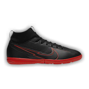 Nike Mercurial Superfly 7 Academy IC GS 'Black Chile Red'