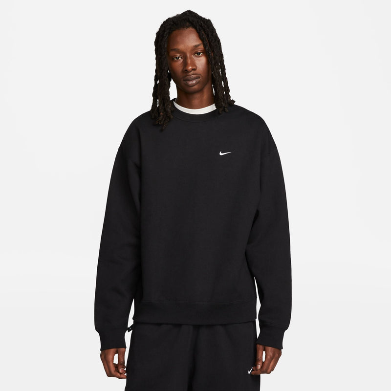 Nike Solo Swoosh Fleece Crewneck 'Black'