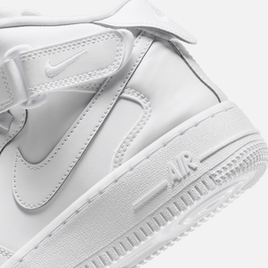 Nike Air Force 1 Mid EasyOn SE GS 'Triple White'