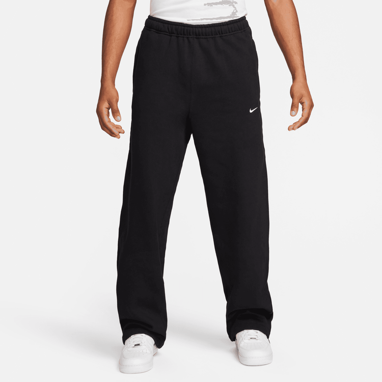 Nike Solo Swoosh Wide Fleece Pant 'Black'