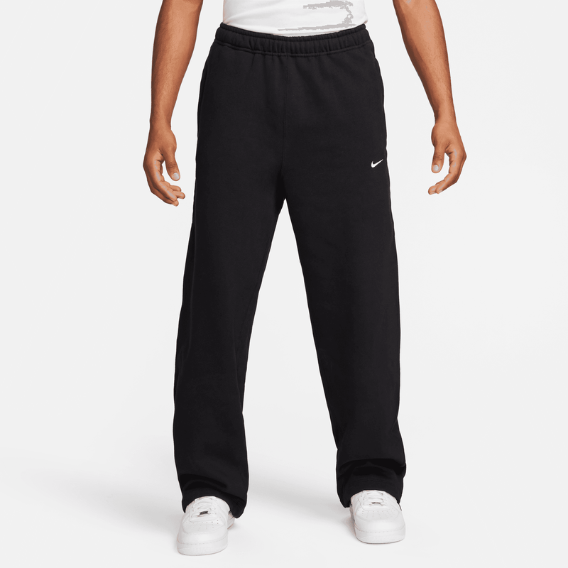 Nike Solo Swoosh Wide Fleece Pant 'Black'