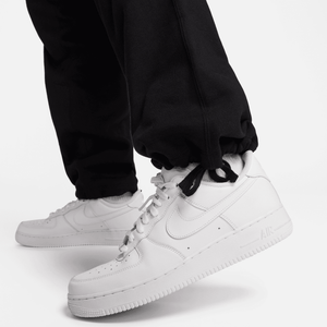 Nike Solo Swoosh Wide Fleece Pant 'Black'