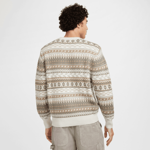 Nike Fair Isle Swoosh Sweater 'Light Orewood Brown/Sail/Khaki'