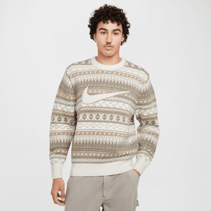 Nike Fair Isle Swoosh Sweater 'Light Orewood Brown/Sail/Khaki'