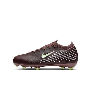 Nike Jr. Mercurial Vapor 16 Pro "Kylian Mbappé" ' Firm-Ground Low-Top GS 'Plum Eclipse/Metallic Silver'