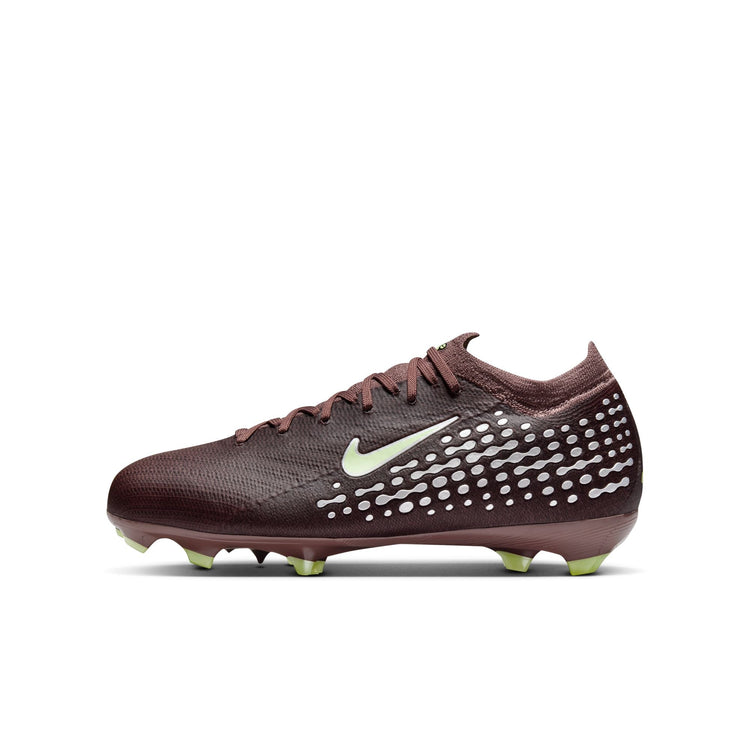 Nike Jr. Mercurial Vapor 16 Pro "Kylian Mbappé" ' Firm-Ground Low-Top GS 'Plum Eclipse/Metallic Silver'