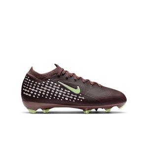 Nike Jr. Mercurial Vapor 16 Pro "Kylian Mbappé" ' Firm-Ground Low-Top GS 'Plum Eclipse/Metallic Silver'