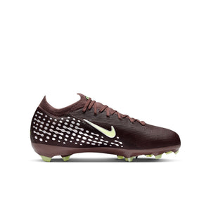 Nike Jr. Mercurial Vapor 16 Pro "Kylian Mbappé" ' Firm-Ground Low-Top GS 'Plum Eclipse/Metallic Silver'