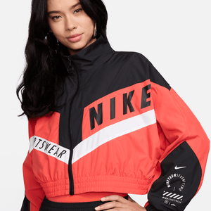 Nike Sportswear Woven Jacket 'Light Crimson/Black'