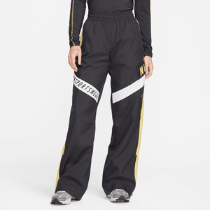 Nike Sportswear High-Waisted Pants 'Black/Light Crimson/White'