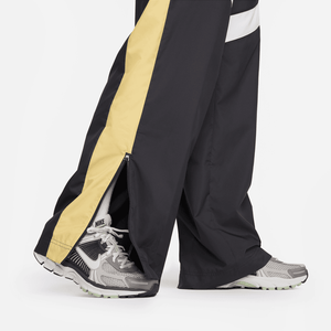 Nike Sportswear High-Waisted Pants 'Black/Light Crimson/White'