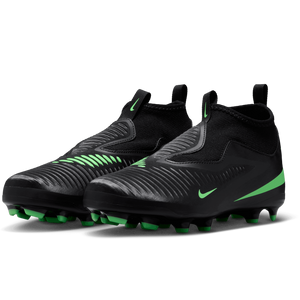 Nike Jr. Phantom 6 High Academy MG GS 'Black Illusion Green'