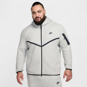 Nike Tech Full Zip Windrunner Hoodie 'Dark Grey Heather/Black'
