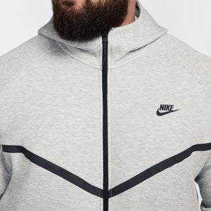 Nike Tech Full Zip Windrunner Hoodie 'Dark Grey Heather/Black'