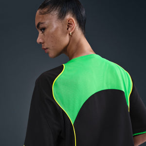 Nike T90 Dri-Fit Soccer Jersey 'Black/Green Spark/Opti Yellow'