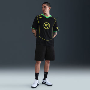 Nike T90 Dri-Fit Soccer Jersey 'Black/Green Spark/Opti Yellow'
