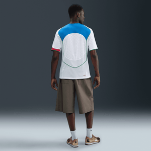 Nike T90 Dri-Fit Soccer Jersey 'White/Italy Blue/Sport Red/Metallic Gold'