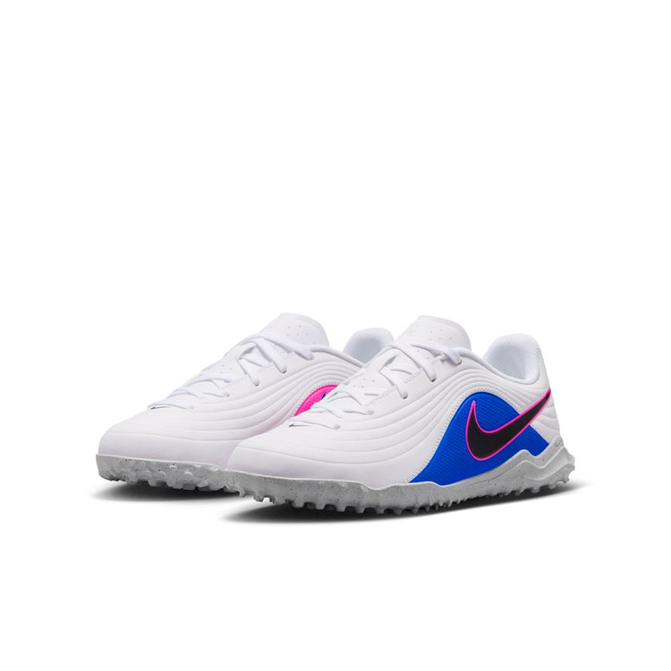 Nike Jr. Tiempo Maestro Club TF Low GS 'White Racer Blue Pink Blast Black'