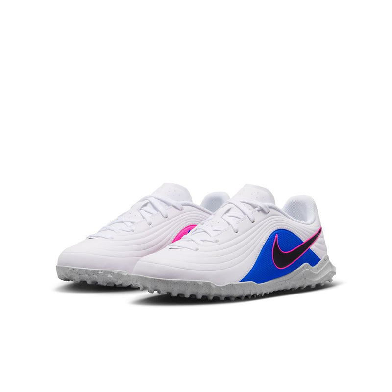 Nike Jr. Tiempo Maestro Club TF Low GS 'White Racer Blue Pink Blast Black'
