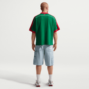 Nike Club Oversized Short-Sleeve Polo 'Pine Green/University Red/Sail'
