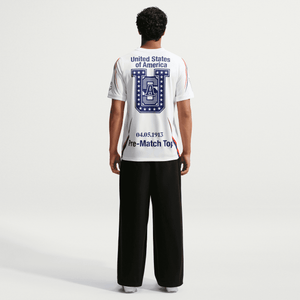 Nike USA x V.A.A. Academy Pro Short-Sleeve Top 'White/Deep Royal Blue'