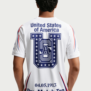 Nike USA x V.A.A. Academy Pro Short-Sleeve Top 'White/Deep Royal Blue'