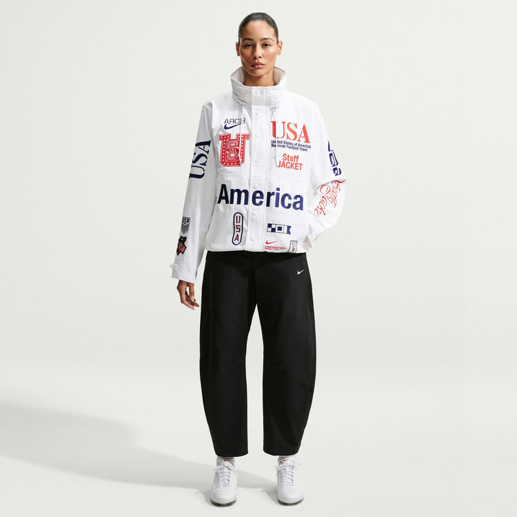 Nike USA x V.A.A. Woven Staff Jacket 'White/Deep Royal Blue'