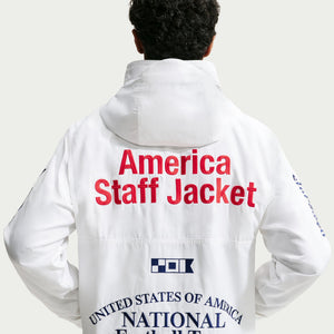 Nike USA x V.A.A. Woven Staff Jacket 'White/Deep Royal Blue'
