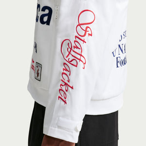 Nike USA x V.A.A. Woven Staff Jacket 'White/Deep Royal Blue'