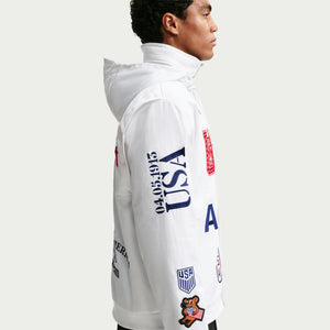 Nike USA x V.A.A. Woven Staff Jacket 'White/Deep Royal Blue'