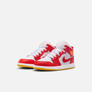 Air Jordan 1 Mid PS 'Speed Red/Gold/White'