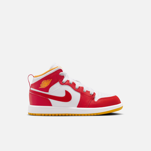 Air Jordan 1 Mid PS 'Speed Red/Gold/White'