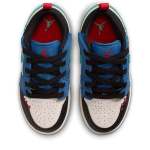 Nike Air Jordan 1 Low ALT SE PS 'True Blue Red Kinetic Green'